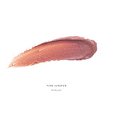 Luk Beautifood Lip Nourish lipstick in Pink Juniper, showing a smooth, natural-looking pink shade in a sleek lipstick tube.