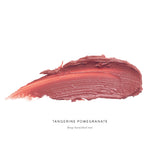 Luk Beautifood Lip Nourish lipstick in Tangerine Pomegranate with vibrant orange and red shades, natural and nourishing lipstick.