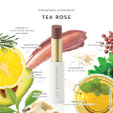 Luk Beautifood Lip Nourish lipstick in Tea Rose with a smooth, natural finish and elegant packaging.