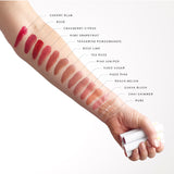 Luk Beautifood Lip Nourish Pure lipstick swatched on arm, showing natural nude shade and creamy texture.