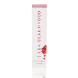 Luk Beautifood Lip Nourish lipstick in Rosé with a sleek packaging and natural pink shade, displayed in a close-up shot.