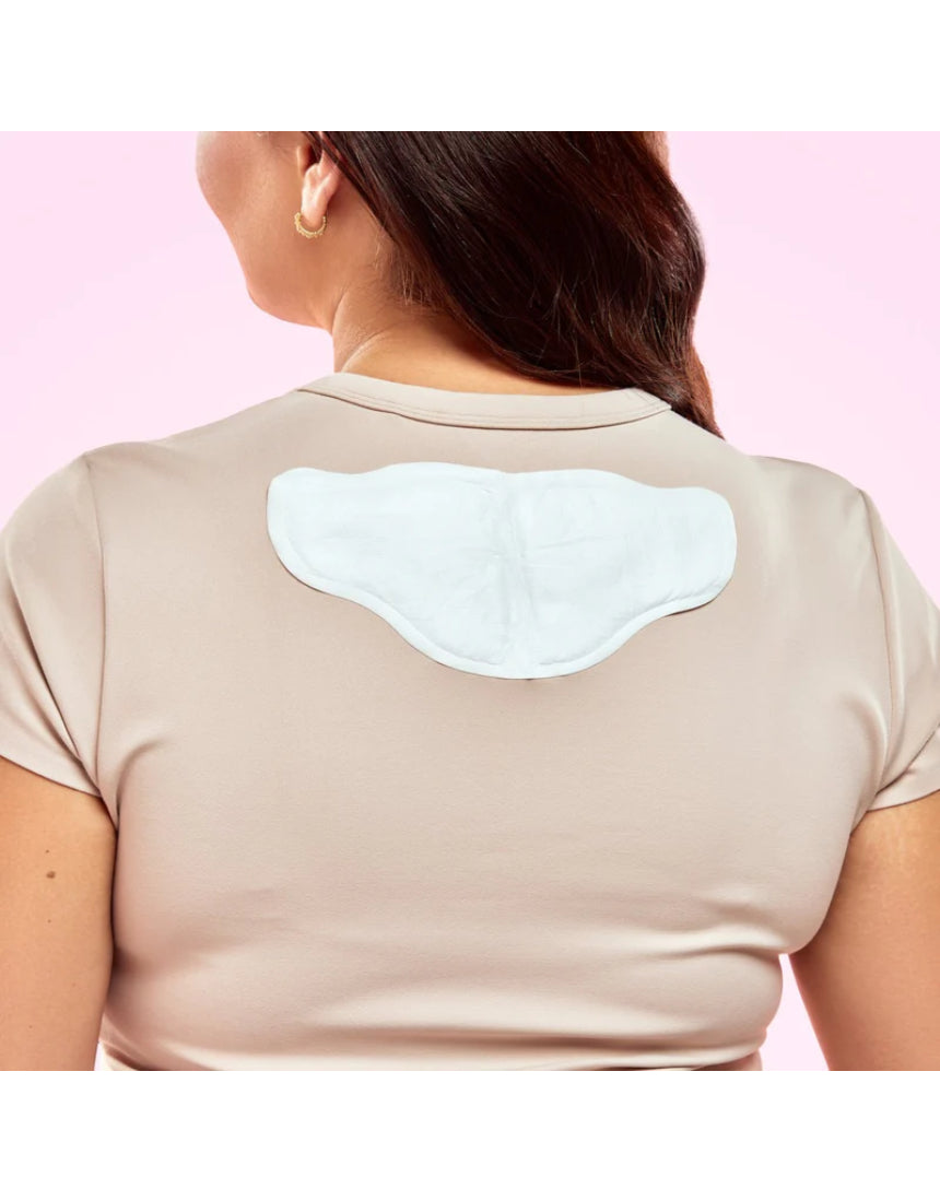 Lula self-warming body patches heat patch in a resealable pouch, designed for soothing warmth on the skin.