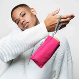 Pink Anatole Suzanne micro-umbrella with compact design, featuring a lightweight, portable umbrella perfect for travel and rainy days.