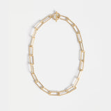 Gold Elk Ringva necklace showcasing a delicate chain with a sleek, modern pendant design.