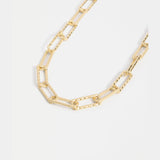 Gold Elk Ringva Necklace featuring a sleek, minimalist design with a smooth, polished finish.