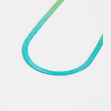 Elk Vera short necklace with green and blue ombre beads, featuring a delicate layered design and adjustable chain.