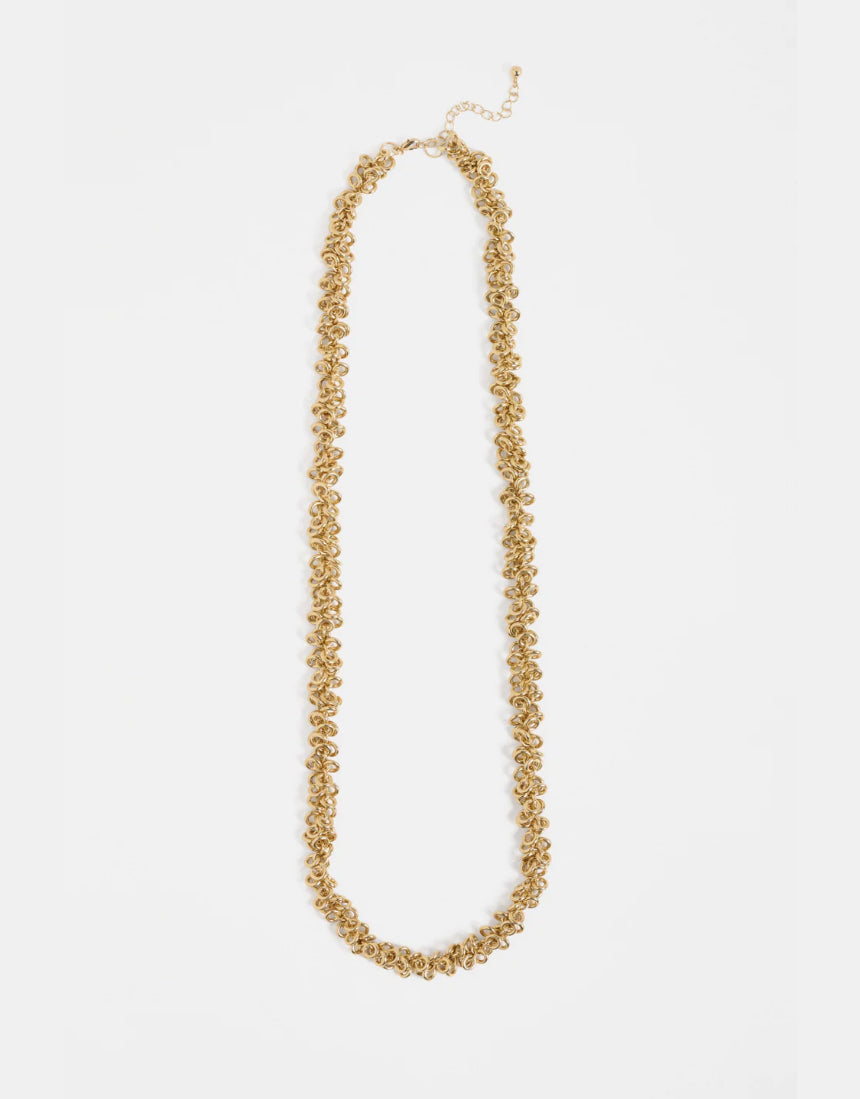 Elk Hava Necklace in gold featuring a delicate chain and elegant pendant, perfect for stylish accessories.