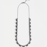 Elk Fossen Necklace in gunmetal with sleek chain and modern pendant, stylish jewelry accessory for everyday wear.