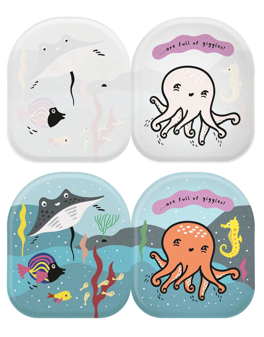 Colorful octopus and friends bath book by Brumby Sunstate featuring waterproof pages for underwater fun.