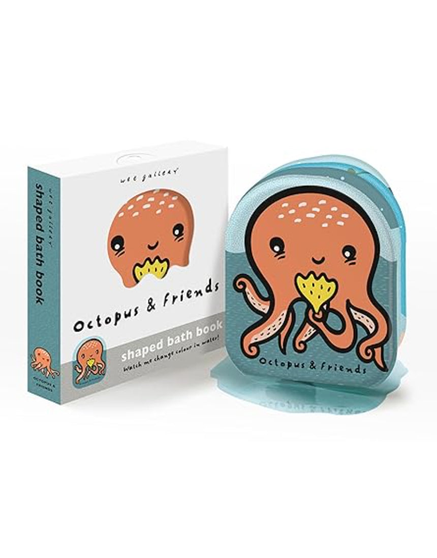 Colorful octopus and friends bath book by Brumby Sunstate showing underwater characters in a waterproof children's book