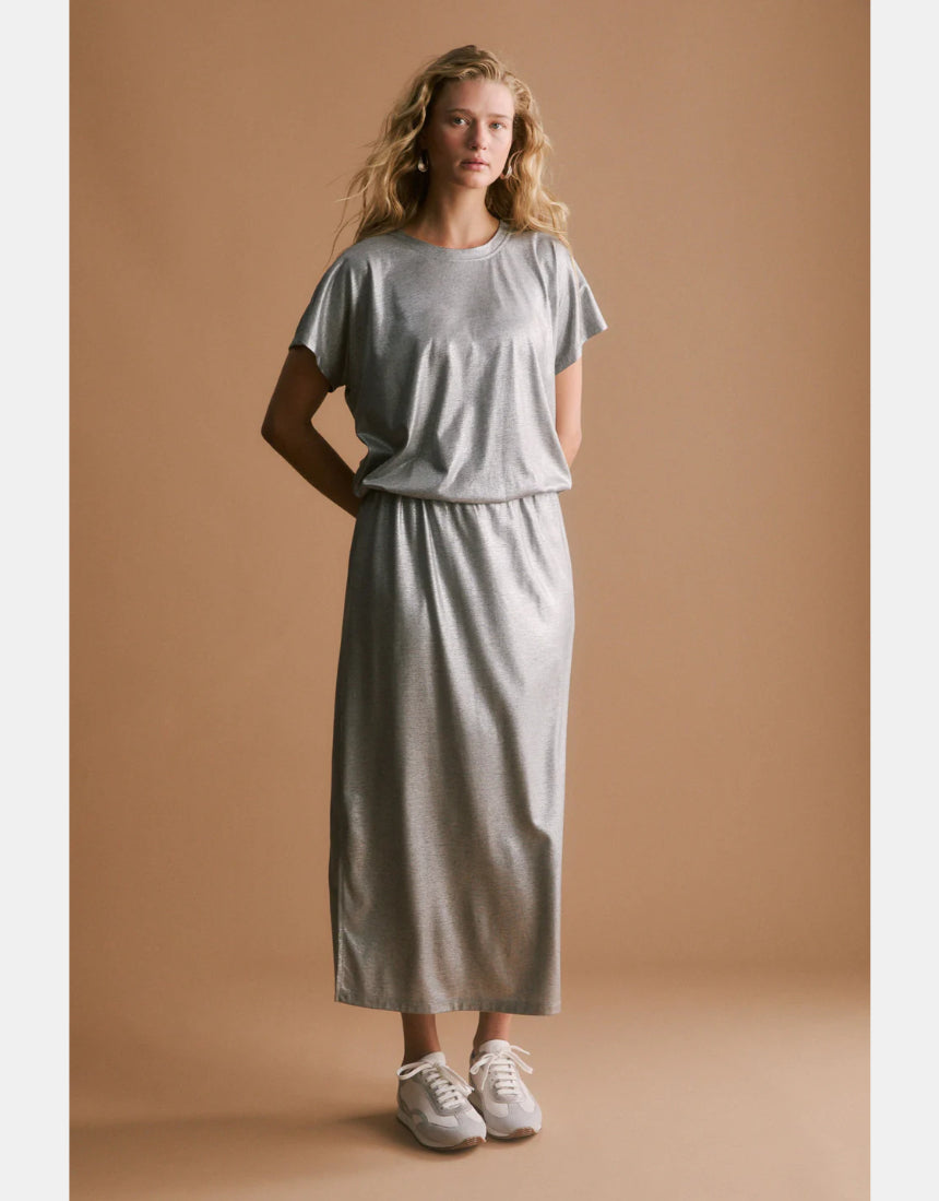 Elk Maail Skirt in soft fabric, high waist design with a flowy silhouette, shown in a neutral color.