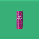 Pink Bloom & Body caramel lip balm tube with a smooth, rounded shape and soft pink packaging, ideal for moisturizing lips.