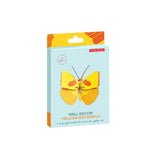 Yellow butterfly wall art from Studio Roof, vibrant wall decor featuring a detailed yellow butterfly design.