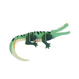 Studio Roof jungle wall art featuring a detailed crocodile illustration on textured background, perfect for wall decor.