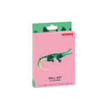 Studio Roof wall decor featuring a realistic crocodile illustration with jungle-themed background, perfect for wildlife-inspired interior design.