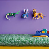Studio Roof wall decor featuring a detailed crocodile illustration on a jungle-themed background.