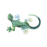 Colorful wall art featuring a vibrant gecko from Studio Roof's jungle animals wall decor collection.