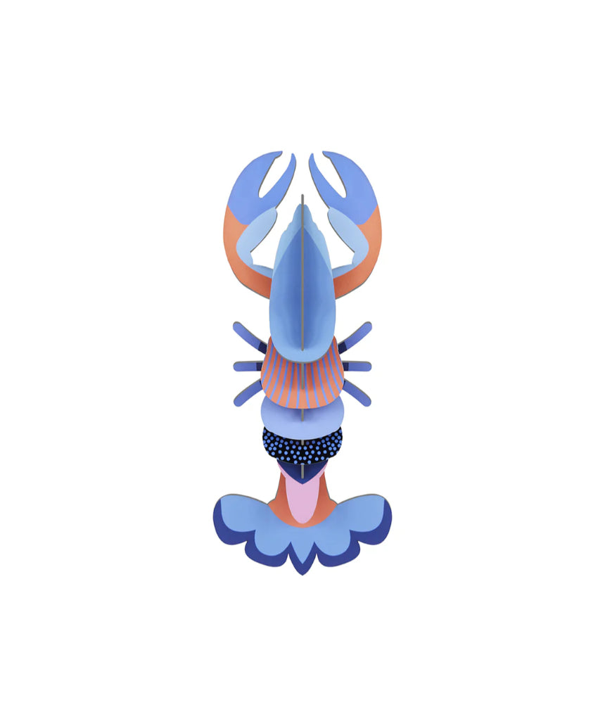 Studio Roof wall decor featuring a colorful lobster illustration, perfect for marine-themed home or office wall art.