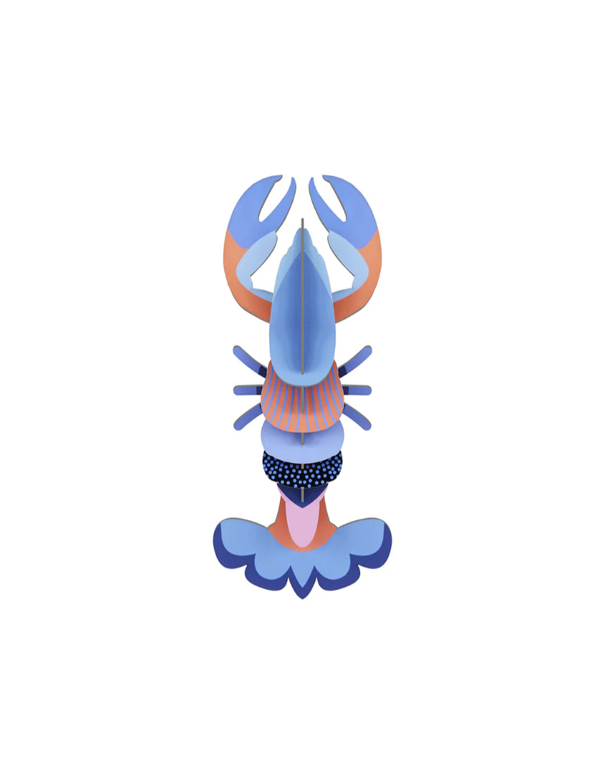 Studio Roof wall decor featuring a colorful lobster illustration, perfect for marine-themed home or office wall art.