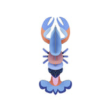 Studio Roof wall decor featuring a colorful lobster illustration, perfect for marine-themed home or office wall art.