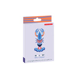 Studio Roof wall art featuring a colorful lobster illustration, perfect as marine-themed home decor.