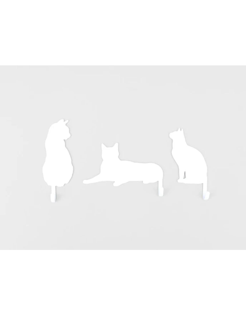 Suck UK Hooks Cat wall hook shaped like a cute cat with a hook on its back, perfect for hanging items in a stylish space.