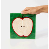 Jones & Co Superette Apple Tile wall decor featuring a colorful, vintage-inspired apple design for stylish home decoration.