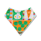 Halcyon Nights bib with a playful pocket patch featuring colorful patterns on soft fabric for babies and toddlers.