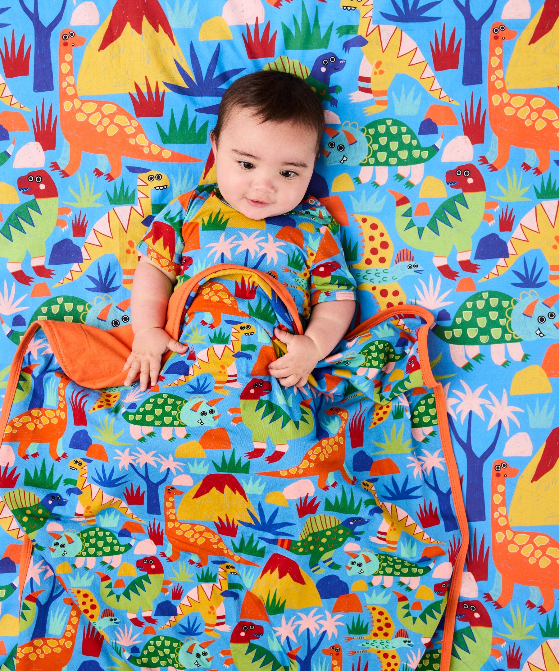 Kip & Co Dinosaur Roar Organic Cotton Snuggle Blanket