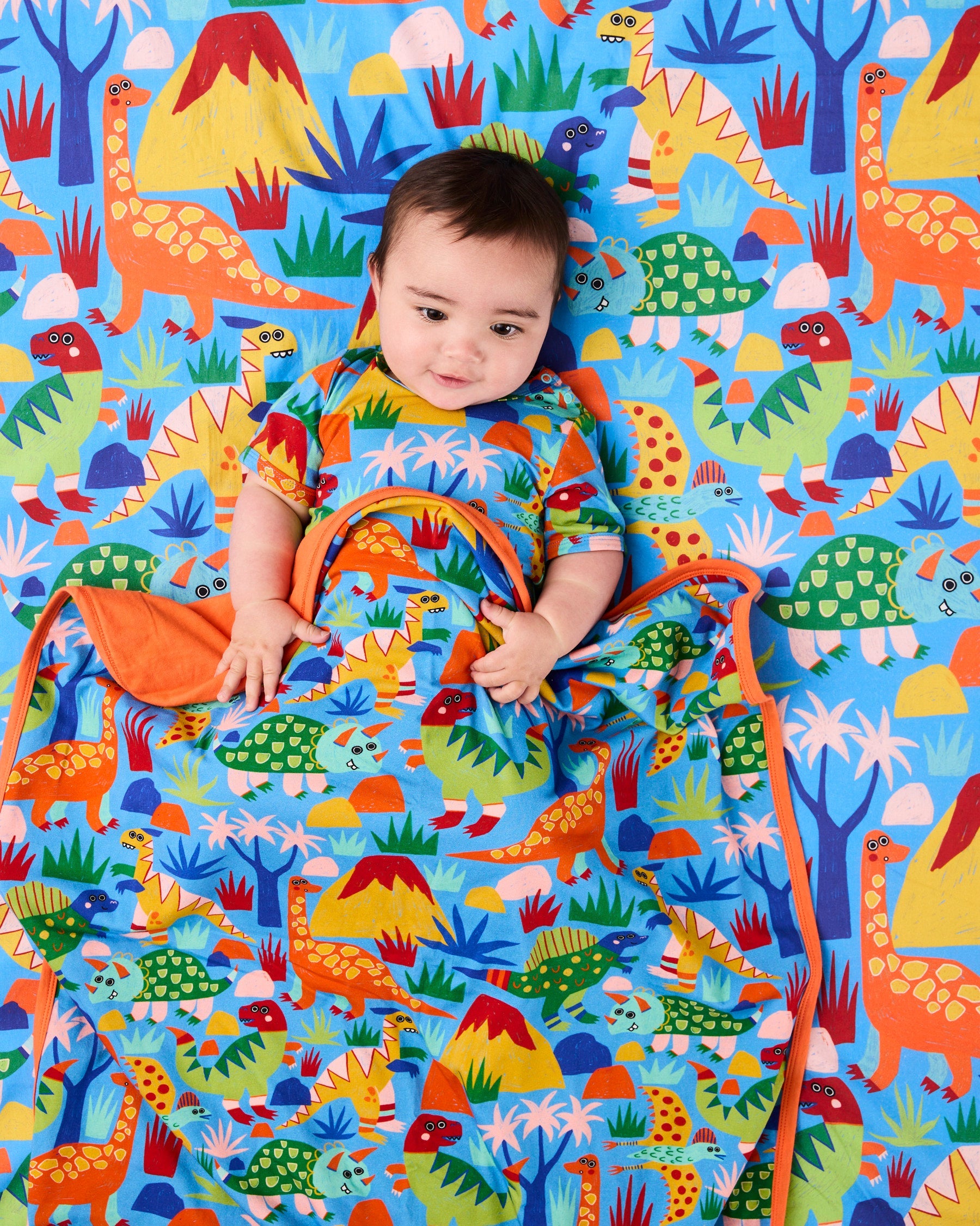Kip & Co Dinosaur Roar Organic Cotton Snuggle Blanket