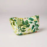 Kip & Co Wander Velvet Toiletry Bag in vibrant patterned velvet, compact travel accessory with zipper closure and soft interior.