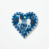 Jones & Co Paloma Heart Wall Art featuring a blue horse design, ideal for decorative home wall decor.