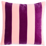 Kip & Co Plum Jam Velvet Cushion featuring a plush purple velvet fabric with a soft, textured surface.