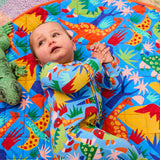 Kip & Co Dinosaur Roar Organic Long Sleeve Zip Romper