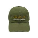 Banabae Still Got It unstructured baseball cap in washed khaki, casual cap with curved brim and adjustable strap