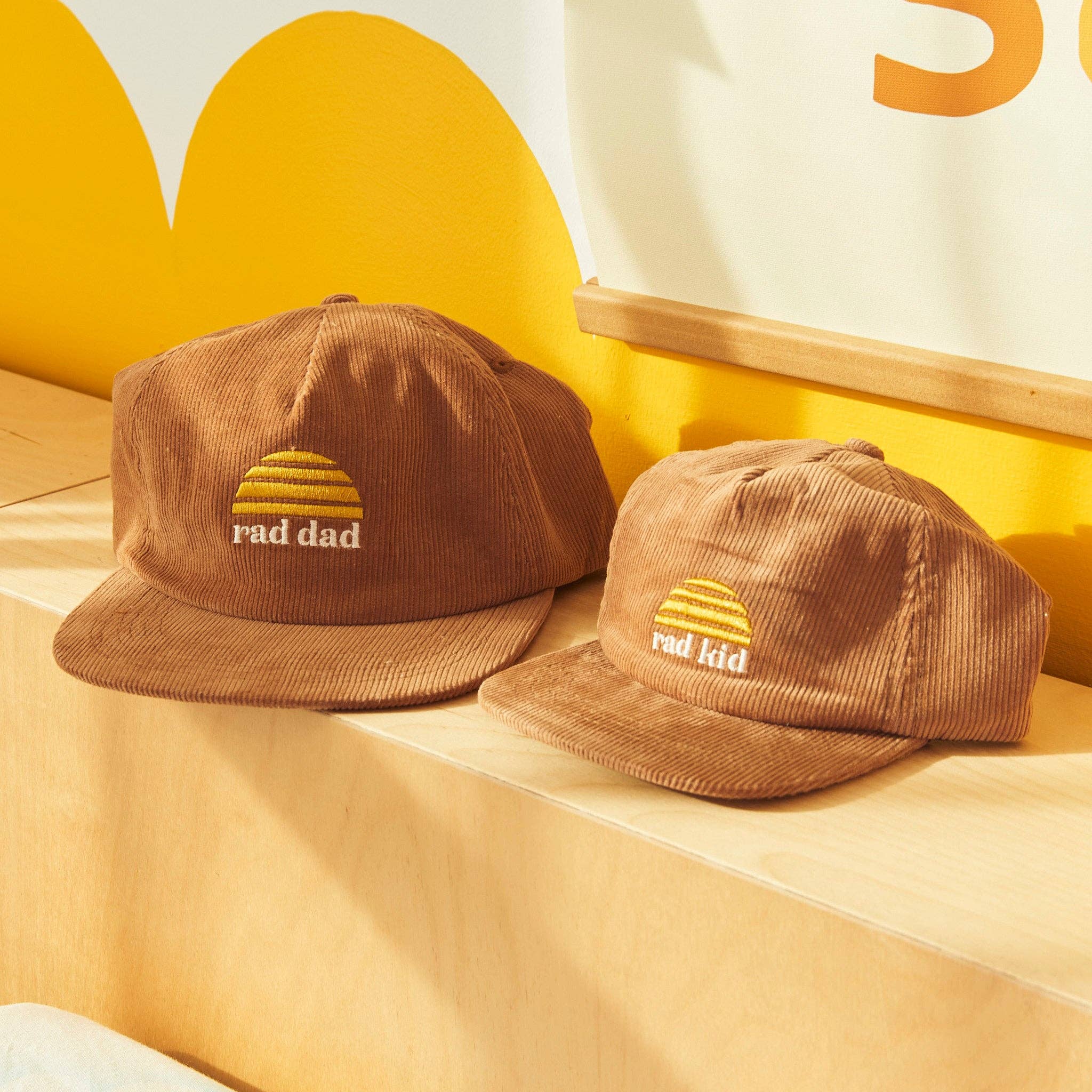 Banabae Rad Dad Cord Cap in tan, stylish and casual men's cap with adjustable strap and cord detailing.