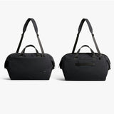 Bellroy Classic Duffel 35L black bag with sturdy handles and spacious main compartment for travel and sports use.