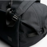 Black Bellroy Classic Duffel 35L bag with sturdy handles and spacious main compartment, ideal for travel and everyday use.