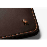 Bellroy Hide & Seek LO wallet in Java leather, featuring multiple card slots and a sleek, slim design for everyday use.