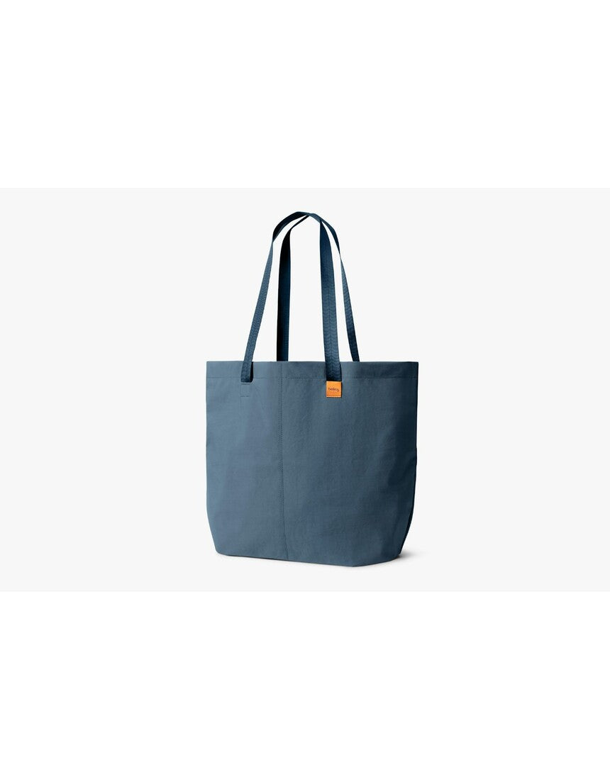 Bellroy Market Tote in Blue Steel, a stylish tote bag with durable fabric and sleek design, perfect for everyday use.