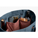 Bellroy Market Tote in Blue Steel, a stylish and spacious tote bag with sturdy handles and a sleek design for everyday use.