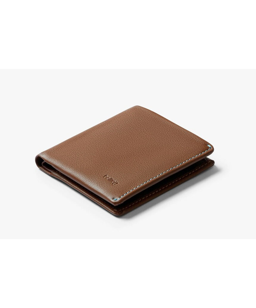 Bellroy Note Sleeve wallet in Hazelnut leather with multiple card slots and a slim design.
