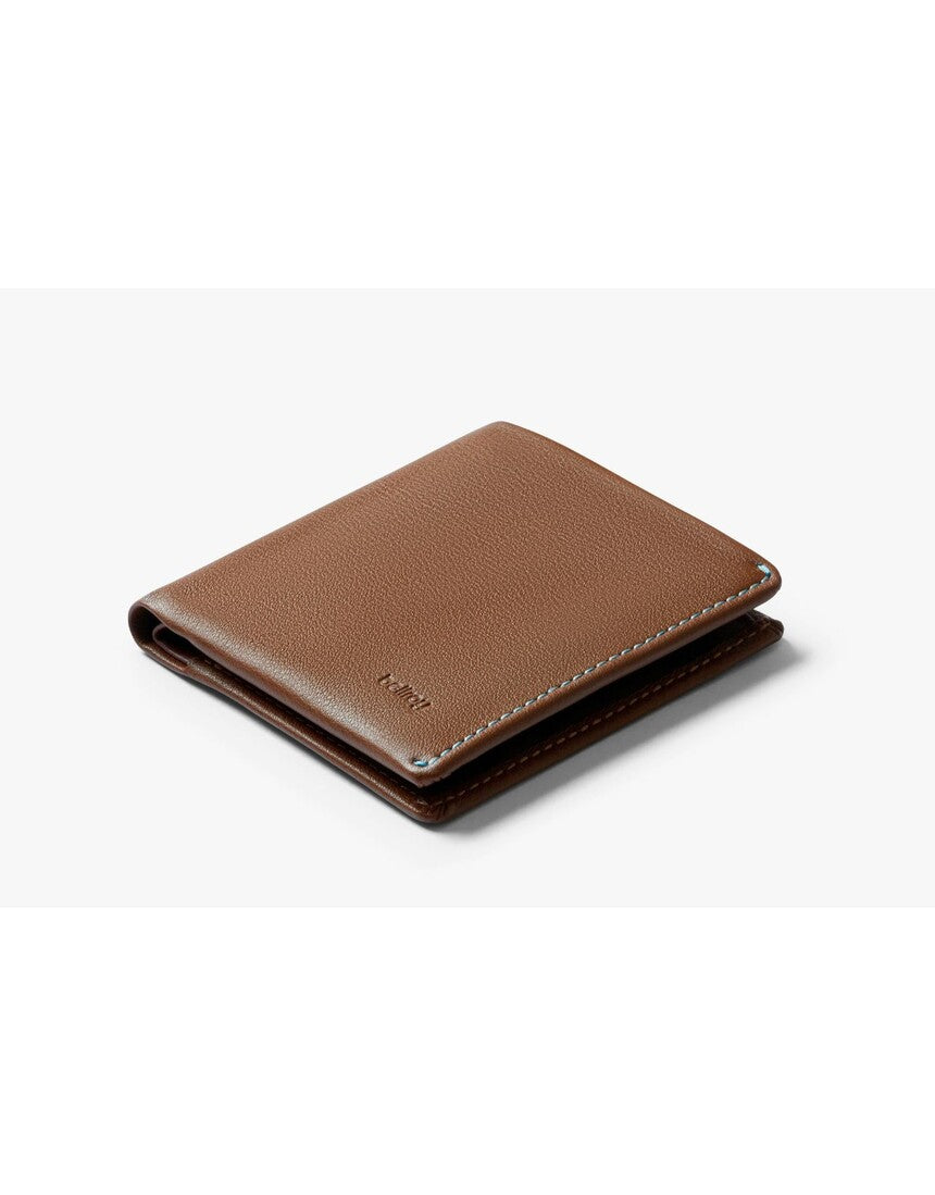 Bellroy Note Sleeve wallet in Hazelnut leather with multiple card slots and a slim design.