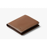 Bellroy Note Sleeve wallet in Hazelnut leather with multiple card slots and a slim design.