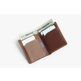 Bellroy Note Sleeve wallet in Hazelnut leather with card slots and cash pocket, showcasing a sleek and compact design.