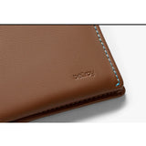 Bellroy Note Sleeve wallet in Hazelnut leather showing card slots and sleek design.