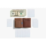 Bellroy Note Sleeve wallet in Hazelnut leather, featuring multiple card slots and a sleek, compact design.