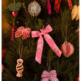 Bonnie and Neil red beaded bow Christmas decoration