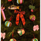 Bonnie and Neil Bow Rose beaded Christmas decoration in a decorative bow design