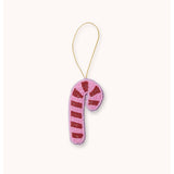 Bonnie and Neil pink beaded candy cane Christmas decoration